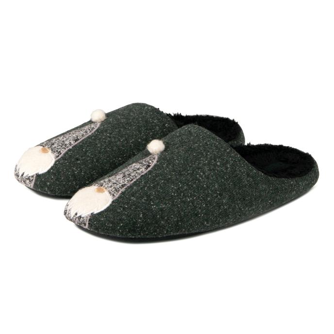 totes Mens Novelty Applique Mule Slippers Gnome Extra Image 2